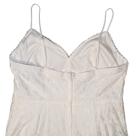 NWT David's Bridal DB Studio Hi-Low Allover Lace Wedding Dress, Plus Size 18W - Picture 9 of 14